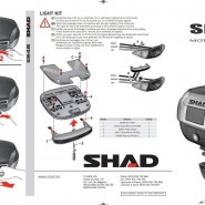 MALETA SHAD SH48 GRIS FOSC/NEGRE (+TAPA CARBONI)