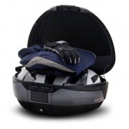 MALETA SHAD SH48 GRIS FOSC/NEGRE (+TAPA CARBONI)