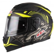 CASCO INTEGRAL NZI EURUS 2 DESERT BLACK&YELLOW MATT