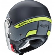 CASC JET CABERG RIVIERA V4 G1 NERO OPACO/ANTRACITE/GIALLO FLUO