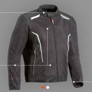 JAQUETA TEXTIL IXON COOL AIR C NEGRE/BLANC