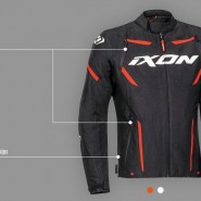 JAQUETA IXON STRIKER BLACK/RED