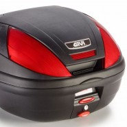 MALETA GIVI E370N MONOLOCK (NEGRE) AMB catadiòptrics VERMELL