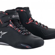 BOTES ALPINESTARS SEKTOR WATERPROOF BLACK DARK GRAY RED FLUO