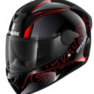 CASCO INTEGRAL SHARK D-SKWAL 2 CADIUM Black Red Black