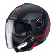 CASC JET CABERG RIVIERA V4X GEO MATT BLACK/RED/ANTHRACITE ECE 22.06