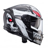 CASCO INTEGRAL CABERG AVALON X PUNK MATT GREY/WHITE/RED ECE 22-06