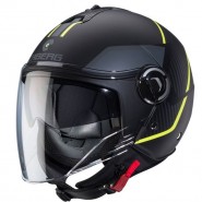 CASC JET CABERG RIVIERA V4X GEO MATT BLACK/YELLOW FLUO/ANTHRACITE ECE 22.06
