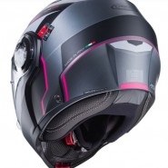 CASCO ABATIBLE CABERG DUKE EVO MOVE MATT GUN MATETAL/BLACK/FUCHSIA E06