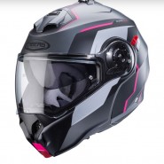 CASCO ABATIBLE CABERG DUKE EVO MOVE MATT GUN MATETAL/BLACK/FUCHSIA E06