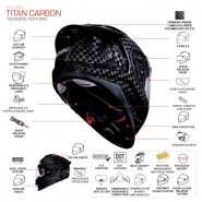 CASCO INTEGRAL SMK TITAN CARBON