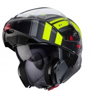 CASC ABATIBLE CABERG HORUS X ROAD MATT GUN METAL/BLACK/YELLOW FLUO (ECE 22-06)