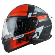 CASC ABATIBLE NZI COMBI 3 DUO METRIC BLACK&RED&WHITE UN/ECE R.22.06