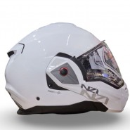 CASCO ABATIBLE NZI FASTBACK DUO SOLID NOUVEUA WHITE