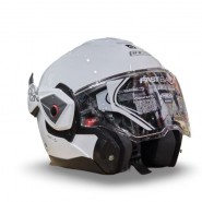 CASCO ABATIBLE NZI FASTBACK DUO SOLID NOUVEUA WHITE