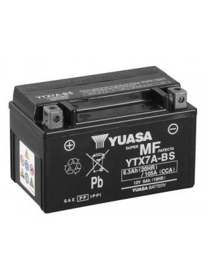 BATERIA YUASA YTX7A-BS 12V 6.3Ah 105A