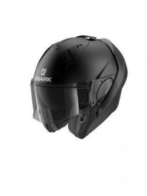 CASCO ABATIBLE SHARK EVO ES BLANK MAT Black Mat NEW HE9802EKMA