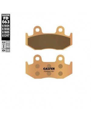 FD063G1397 PASTILLAS DE FRENO MOTO GALFER (SINTER QUADS BRAKE PADS)