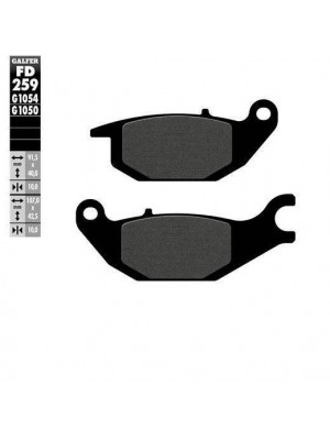FD259G1054 PASTILLAS DE FRENO MOTO GALFER (SEMI METAL BRAKE PADS)