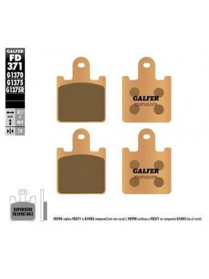 FD371G1370 PASTILLAS DE FRENO MOTO GALFER (SINTER STREET BRAKE PADS)