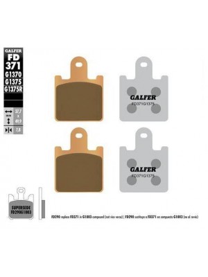 FD371G1375 PASTILLAS DE FRENO MOTO GALFER (SINTER SPORT BRAKE PADS)