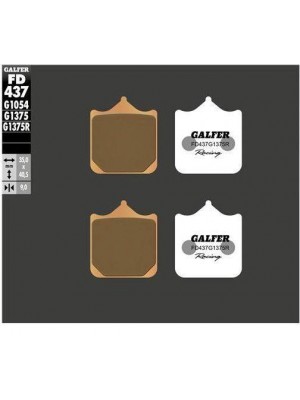 FD437G1375R PASTILLAS DE FRENO MOTO GALFER (SINTER SPORT RACING BRAKE PADS)