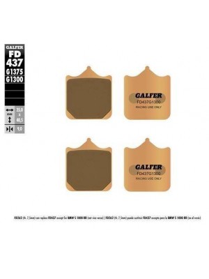 FD437G1300 PASTILLAS DE FRENO MOTO GALFER (SINTER GP BRAKE PADS)