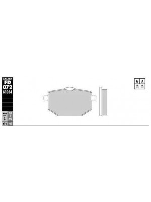 FD072G1651 PASTILLAS DE FRENO MOTO GALFER (PREMIUM BRAKE PADS)