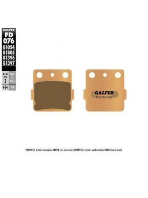 FD076G1396 PASTILLAS DE FRENO MOTO GALFER (SINTER OFF-ROAD BRAKE PADS)