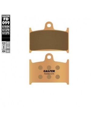 FD099G1370 PASTILLAS DE FRENO MOTO GALFER (SINTER STREET BRAKE PADS)