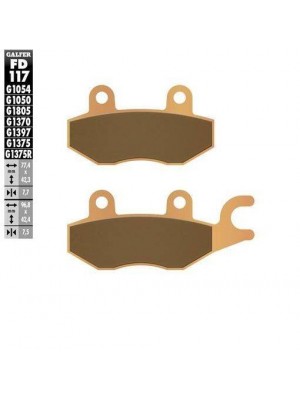FD117G1370 PASTILLAS DE FRENO MOTO GALFER (SINTER STREET BRAKE PADS)