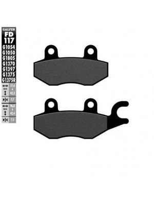 FD117G1054 PASTILLAS DE FRENO MOTO GALFER (SEMI METAL BRAKE PADS)