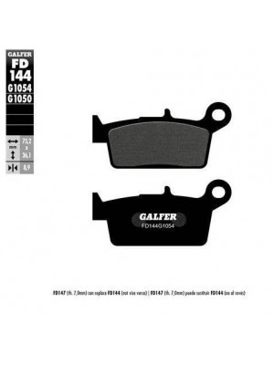 FD144G1054 PASTILLAS DE FRENO MOTO GALFER (SEMI METAL BRAKE PADS)