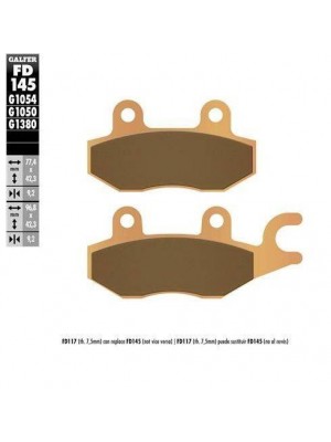 FD145G1380 PASTILLAS DE FRENO MOTO GALFER (SINTER SCOOTER BRAKE PADS) 2