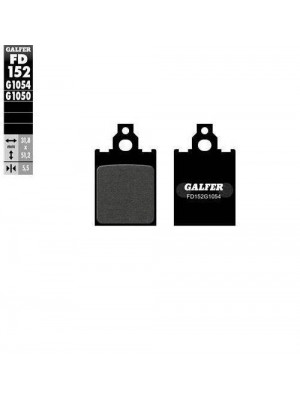 FD152G1054 PASTILLAS DE FRENO MOTO GALFER (SEMI METAL BRAKE PADS)
