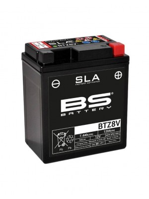BATERIA BS BATTERY SLA BTZ8V  12V 7.4 AH