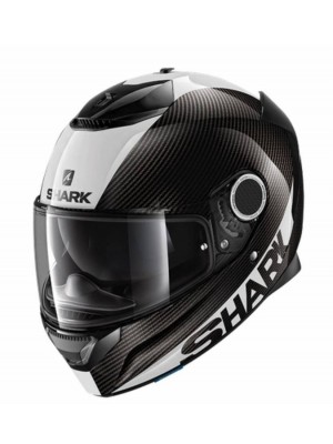 CASCO INTEGRAL SHARK SPARTAN CARB 1.2 SKIN Carbon White Silver