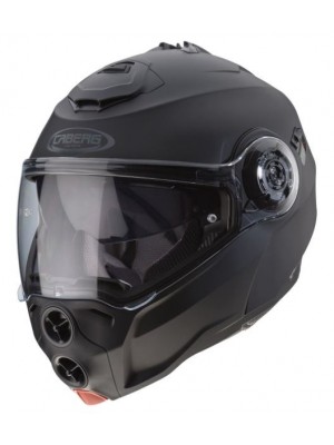 CASCO ABATIBLE CABERG DROID NEGRO MATE (17 NERO OPACO)