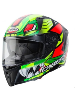 CASCO INTEGRAL CABERG AVALON GIGA MATT BLACK/YELLOW FLUO/RED FLUO