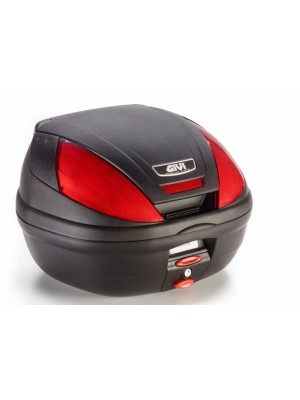 MALETA GIVI E370N MONOLOCK (NEGRO) CON CATADIÓPTRICOS ROJO