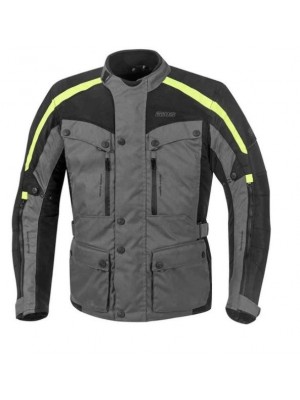 CHAQUETA GMS TEMPER GRIS OSCURO/FLUOR