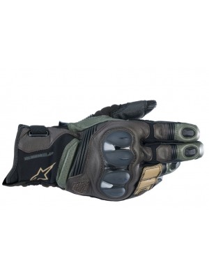 GUANTES ALPINESTAR BELLIZE V2 DRYSTAR BLACK FOREST/BROWN