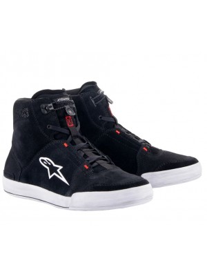 BOTES ALPINESTARS CHROME BLACK / COOL GREY / RED FLUOR