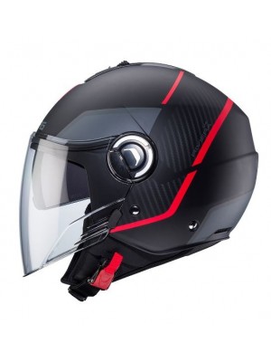 Compra CASCO JET CABERG RIVIERA V4X GEO MATT BLACK/RED/ANTHRACITE ECE 22.06, tu casco de moto en Tarragona