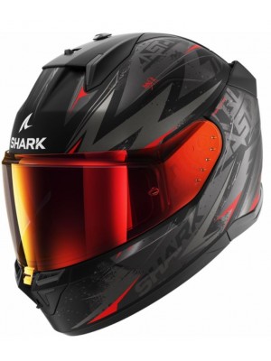 CASC INTEGRAL SHARK D-SKWAL 3 BLAST-R Mat Black Anthracite Red