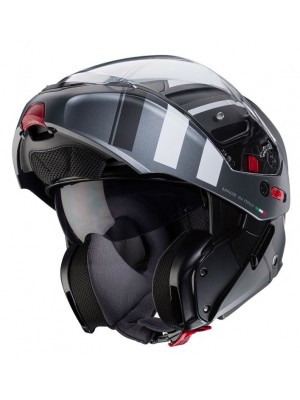 Compra CASC ABATIBLE CABERG HORUS X ROAD MATT BLACK/GUN METAL WHITE ECE 22.06, el teu casc de moto a Tarragona