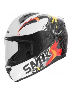 CASCO INTEGRAL SMK BIONIC KID SPLASH DECORADO BRILLO (GL124) ECE 22.06