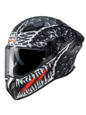 CASCO INTEGRAL CABERG DRIFT EVO II CROK MATT BLACK/ANTHRACITE/RED ECE 22.06