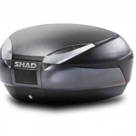 MALETA SHAD SH48 GRIS FOSC/NEGRE