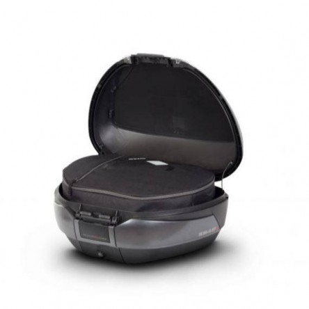 MALETA SHAD SH48 GRIS FOSC/NEGRE (+TAPA CARBONI)